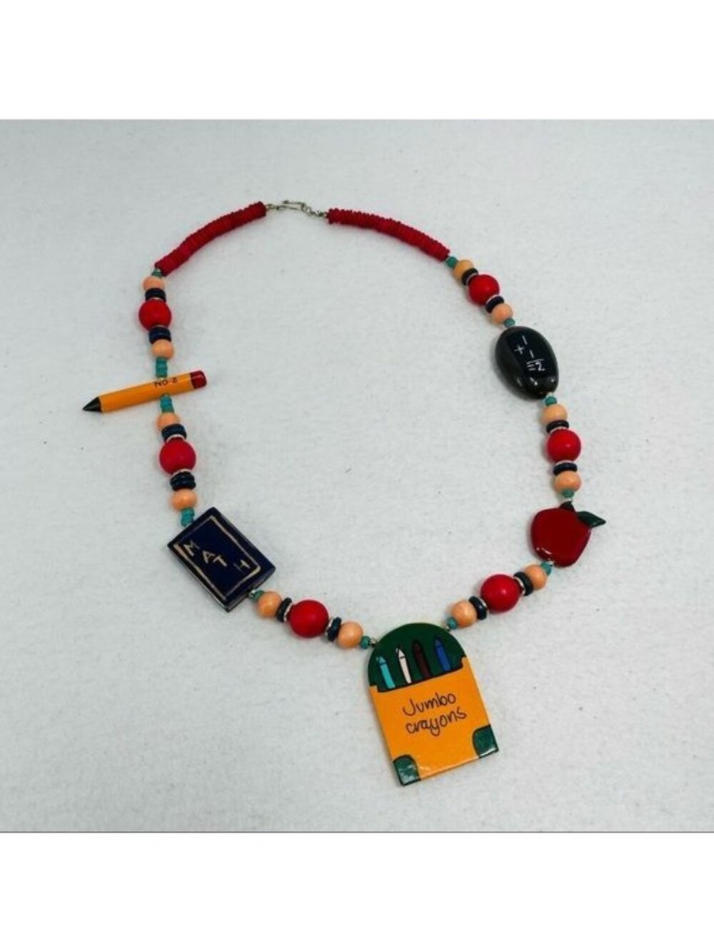 Math Teacher Appreciation Day Long Necklace 26” Costume School Iconic Statement